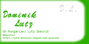dominik lutz business card
